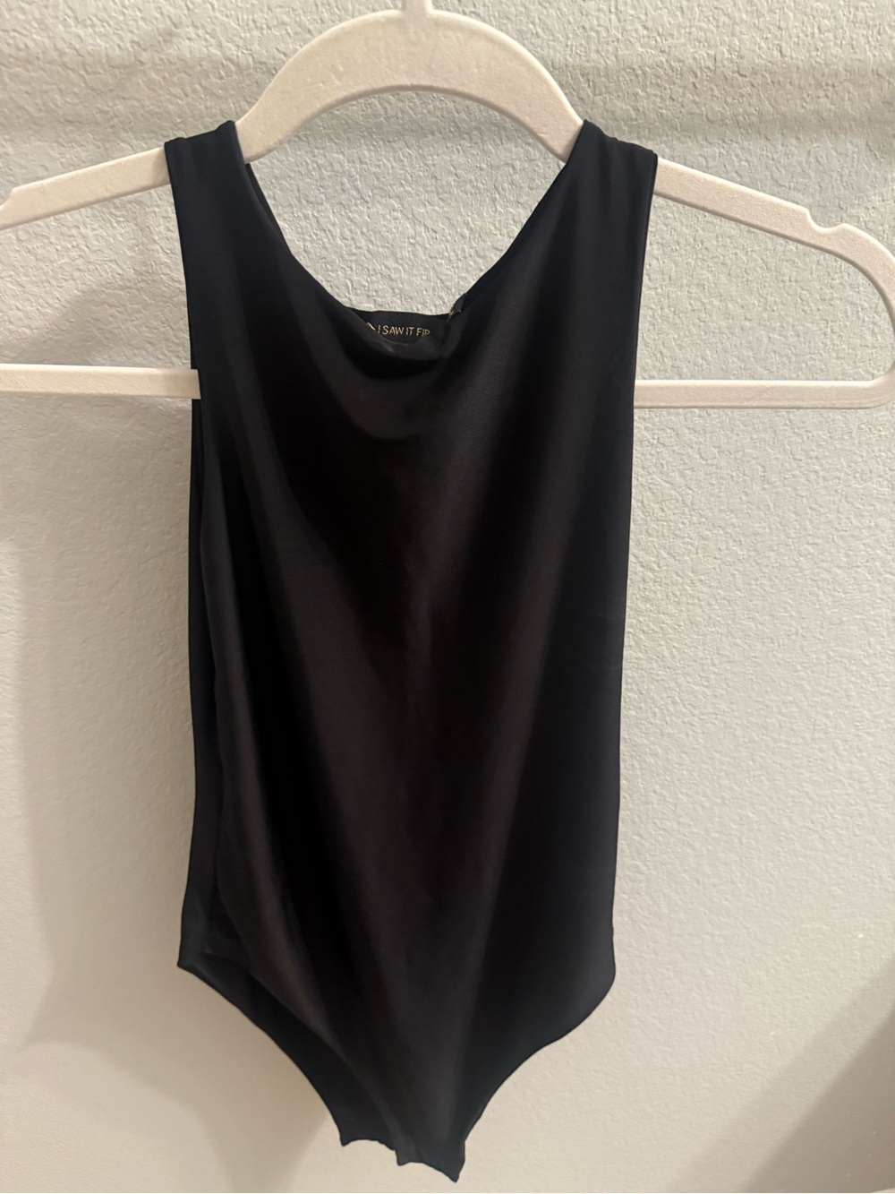 Sleek Black Women's Tank Bodysuit